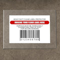 Janlaugh 50 Pcs Industrial Clear Label Protectors 10 x 13 Inch Waterproof Clear Labels Seals for Protecting Barcodes, Industrial Floor Markers, Numbers