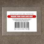 Janlaugh 50 Pcs Industrial Clear Label Protectors 10 x 13 Inch Waterproof Clear Labels Seals for Protecting Barcodes, Industrial Floor Markers, Numbers