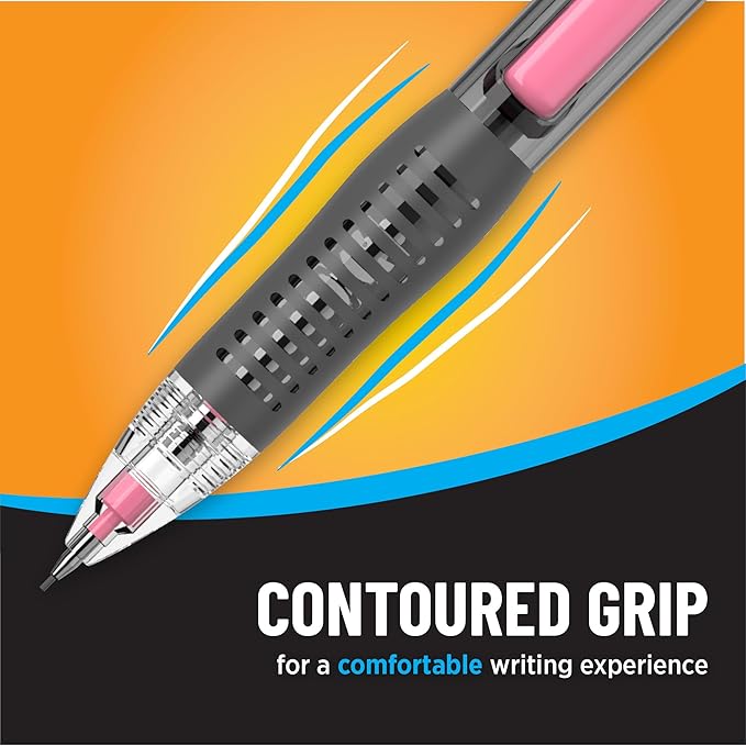BIC Break Resistant Mechanical Pencils with Erasers, No. 2 Medium Point (0.7mm), 12-Count Pack of Pencils for School or Office Supplies