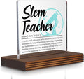 STEM Teacher Gifts, Thank You Desk Sign for Science Technology Engineering Math Educators, Inspirational Plaque for Classroom or Office PA052