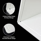 Yunihome Large Bulletin Board - Foldable 36x17.5 Inches Cork Board Alternative with 20 Push Pins, Self-Adhesive Felt Bulletin Board for Wall, Home Office Classroom Decor
