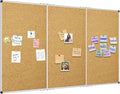 XBoard Large Cork Bulletin Board 72 x 48 Inch, 6' x 4' Big Push Pin Corkboard with Aluminum Frame | Cork Message Notice Board for School, Home & Office Wall Display and Organization