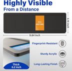 Office Door Signs with 6 Printed Status Options – Do Not Disturb, Out of Office, In a Meeting, Please Knock, Back Soon, Come on in – Includes Custom Personalized Blank Sticker for Privacy Workspace or Studio Available and Away