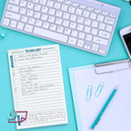 To Do List Notepad – 2 Pads of 50 Sheets, Total of 100 sheets (5.5 x 8.5) Ruled Planning Checklist Memo Pad for Daily Tasks, Priority & Notes field for Efficacy. Jot Down – Purchases, Appointments,