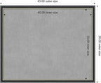 Amanti Art Black Framed Magnetic Board 35x43 X-Large Vision Board for use with Magnets, 100% Metal Sheet to Display Items as Office Decor or for Home Organization in mudroom, Kitchen or Kids Room