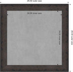 Amanti Art Black Framed Magnetic Board 29x29 Medium Vision Board for use with Magnets, 100% Metal Sheet to Display Items as Office Decor or for Home Organization in mudroom, Kitchen or Kids Room