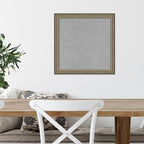 Amanti Art Silver Framed Magnetic Board 18x18 Small Vision Board for use with Magnets, 100% Metal Sheet to Display Items as Office Decor or for Home Organization in mudroom, Kitchen or Kids Room