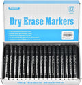 Rarlan Dry Erase Markers Bulk, Chisel Tip, Black, Whiteboard Markers, 72 Count Bulk Pack