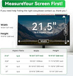 [2 Pack] Magnetic Hanging 21.5 in Computer Anti Blue Light Screen Protector for16:9 Aspect Ratio Widescreen Monitor, Eye Protection Anti-Glare Light LED PC Screen Protector, Removable 21.5in Protective Film