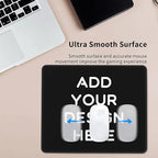 OHORTEB Custom Mouse Pad with Photo, Personalized Image Text Laptop Desk Mat, Customized Non-Slip Waterproof Desk Writing Pad for Office Home (Custom, 10in x 12in)