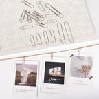 500PCS Paper Clips and Binder Clips Assorted Sizes,Silver Paper Clips & Black Binder Clips for Home, School, Office Supplies