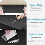6 Pack Black Desk Dividers for Students, Privacy Shields Folder for Students, Durable & Waterproof Plastic Study Board, Classroom Teacher Supplies Test Divider, Includes Extra Labels