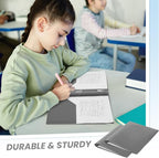 Lincia 100 Pcs Plastic Folders with Pockets and Prong Folders with Prongs 2 Pockets for Office, School for Students, Teachers, Office Workers(Gray)