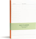 Daily To-Do List Notepad – Desk Pad for Work and Study, Orange, 8.25x5.85 Inches