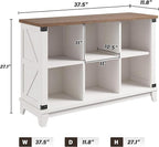 EnHomee 6 Cube Storage Organizer and Shelf, Cube Storage Shelf,White Bookshelf with Storage for Bedroom and Home Office