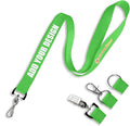 Wristband Bros Custom Lanyards For ID Badges, Keys & More | Add Text & Logos | Choose Your Attachment | Bulk Quantities For Events