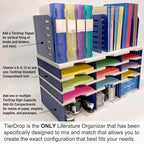 Ultimate Office TierDrop Jumbo 12-Compartment High-Wall Sorter - Sorts Documents, Forms & Mail - Durable Construction Features Expandable, Modular, No-Tool Assembly Design