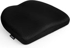 Aurssa Air Fiber Office Chair Cushion - Ergonomic Seat Cushion for Orthopedic Coccyx, Relief Hip & Back Support - Doctor Recommended Cushion for Long Sitting Worker Driver & Handicapped (Black)