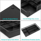 EsOfficce Drawer Organizer, Desk Organizer, Black Metal Mesh Drawer, Desk Drawer Organizer for Home Office and School,11.02X 6.10 X 1.38 Inch,Black