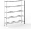 Regal Altair 14" Deep x 54" Wide x 64" Height Wire Shelving Kit | 5-Tier | NSF Commercial Storage Rack Unit