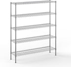 Regal Altair 14" Deep x 54" Wide x 64" Height Wire Shelving Kit | 5-Tier | NSF Commercial Storage Rack Unit