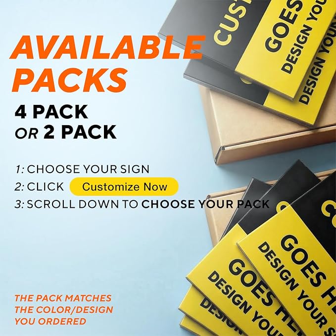 Custom Metal Signs, Personalized Aluminum, Waterproof Business Signs, White Aluminum (Black & Yellow, 30x24 In)