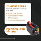 START International ZCM1000 Electric Tape Dispenser – Automatic Adhesive Tape Cutting Machine with Adjustable Feed Roller, Steel Frame, LED Display - for 0.28"-2" Tapes