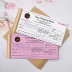 Custom Invoice Book in 3-Part /2-Part Receipt Book with Carbon Copies Personalized Carbonless Service Invoice Form Books Sales Order Book with Company Name Logo Address,H1-Receipt Book