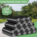 45-50 Gallon Black Trash Bags 120 Count - 38''x47'' Large Garbage Bags Unscented, 40+ Gallon Trash Can Liners, Multipurpose for Office, Outdoor, Yard and Commercial