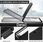 Mimorou 10 Pcs Clipboard with Storage,9.5 x 13.5 Inch Plastic Heavy Duty Foldable Clip Board with Pen Holder Low Profile Clipboard for Nurse Teacher Classroom Office Back to School Supplies
