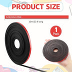 AmazingSpark Magnetic Tape Roll Thin Strips, 1/4 Inch x 33 Feet Magnetic Board Dividers Whiteboard Graphic Decorative Tape Marking Line for Classroom Office Art Accessories(Red)