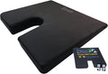 ERGO21 LiquiCell Coccyx Seat Cushion, Aid for Tailbone Pain Relief, Sciatica Pain, Back Support | Donut Like Butt Pillow for Long Hours Sitting at Home/Office Chair (18" W x 17" L x 2" H)