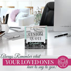 Custom Acrylic Sign Personalized, Custom Desk Name Plate, 18 Styles, (4"x4"), With Gift Box, USA Made by Acryluxe. (Holman)