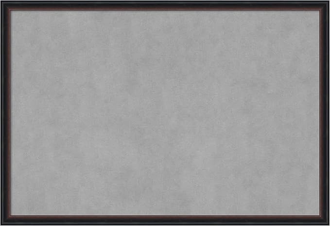 Amanti Art Black Framed Magnetic Board 26x38 Large Vision Board for use with Magnets, 100% Metal Sheet to Display Items as Office Decor or for Home Organization in mudroom, Kitchen or Kids Room