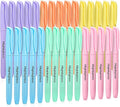 V-Opitos 30 Pack Highlighter in 6 Pastel Colors, No Bleed Highlighters, Bright Highlighters with Soft Chisel Tips, Ideal for Office and School Supplies