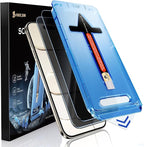 MAGIC JOHN 2 Pack for iPhone Air 6.5 inch Privacy Glass Screen Protector, Auto Dust-Elimination, Bubble Free, Easy Installation