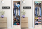 Sorbus 11 Inch Storage Bins with Clear Window - 6 Foldable Baskets for Organizing Clothes, Toys, Books - Sturdy Collapsible Fabric Storage Cubes with Handle - Storage Baskets for Shelves, Closets