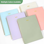 2026 Planner, Annecy Weekly ＆ Monthly Planner 2026, Jan. 2026 – Dec. 2026, 9" x 11" Monthly Agenda Planner with Tabs, Vegan Leather Cover, Spiral Binding, Double-sided Pocket, Bookmark, Green