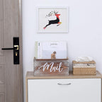 CFYACFY Mail Organizer Magazine Countertop Mail Storage Organizer for Home Mail and Key Holder for Desk Letter Basket Farmhouse Home Decor Mailbox Mail Basket 5.5*5.5*11.4 Inch