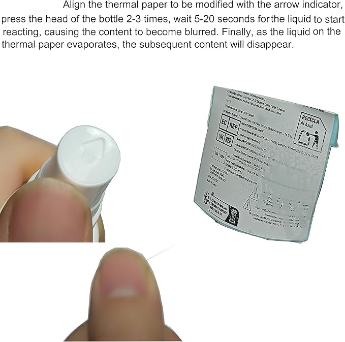 Thermal Sensitive Paper Handwriting Elimination Liquid