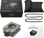 Anbte Compass Hiking Survival, IP65 Waterproof Metal Compass with Sighting Clinometer and Carry Bag, Multifunctional, Professional, for Camping Hunting Hiking Navigation