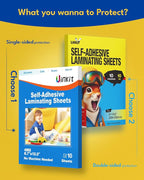 Uinkit 50-Pack Business Card Laminating Pouches, 10Mil Thick Double-Sided Seal for 2.6x3.9" Cards, Bulk Waterproofing for Employee ID Badges, Loyalty & Membership Cards, No Machine Needed