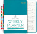 Mantra Planner 2026 Planner, Daily Journal & Gratitude Journal All-In-One with To Do List, Self Care Prompts & Habit Tracker - 5.8 x 8.3 - Teal