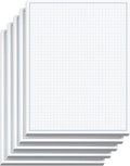Graph Paper Pad for Blueprint Drawings, Drafting, Engineering Drawing, and Planning - Graph Paper 8.5x11 Blueprint Quadrille Grid Paper Pads with Blue Lines, High Brightness 50 Sheets (5-Pack)