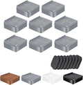 shouwuhho Furniture Risers, 8 Pack Bed Risers with Non-Slip Grip and Heavy Duty Support, 1 Inch 2 Inch 3 Inch 4 Inch Height Lift for Couch, Sofa, Table, Desk, Chair, Refrigerator - Gray, 1 Inch