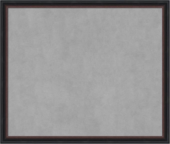 Amanti Art Black Framed Magnetic Board 22x26 Medium Vision Board for use with Magnets, 100% Metal Sheet to Display Items as Office Decor or for Home Organization in mudroom, Kitchen or Kids Room