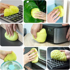 ASFSKY Car Cleaning Gel Putty - Reusable Keyboard Cleaner Slime for Car, Keyboard, Dust - 5 Pack (Yellow)