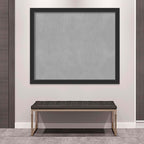 Amanti Art Black Framed Magnetic Board 45x53 Oversize Vision Board for use with Magnets, 100% Metal Sheet to Display Items as Office Decor or for Home Organization in mudroom, Kitchen or Kids Room