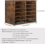 PAG Countertop Mail Sorter Organizer, Wooden Literature Organizer, Student Mailbox for Classroom, Desktop Bill Organizer for Office Home School, 12 Compartments, Antique Brown