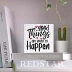 Double-Sided Wooden Box Sign, But Did You Document It Office Decor 2-in-1 Sayings Wood Block Signs, 5x5 Inches Reversible Table Centerpiece Decorations for Desk